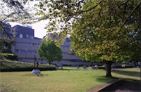 The Tsukuba University Medical Group.  Many people use bicycles to get around.